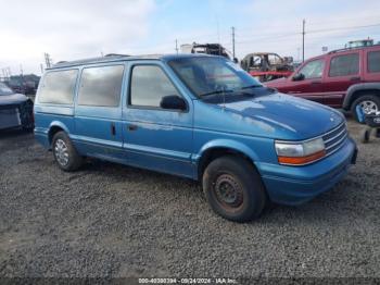  Salvage Plymouth Grand Voyager