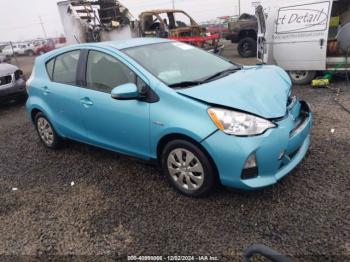  Salvage Toyota Prius c