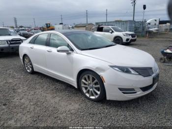  Salvage Lincoln MKZ Hybrid