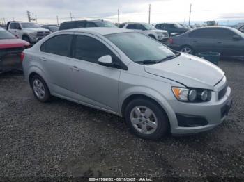  Salvage Chevrolet Sonic
