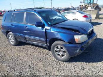 Salvage Toyota Highlander