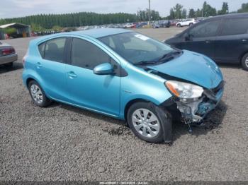  Salvage Toyota Prius c