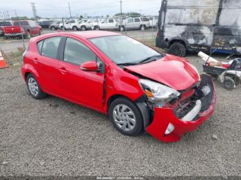  Salvage Toyota Prius c