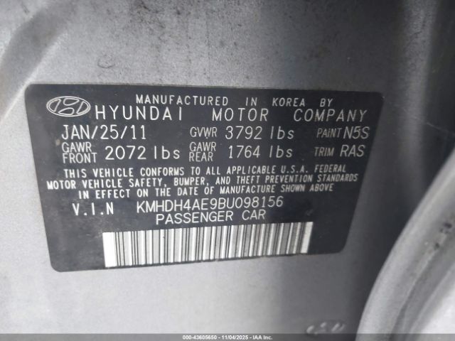 Hyundai ELANTRA Gls (ulsan Plant) Image 7