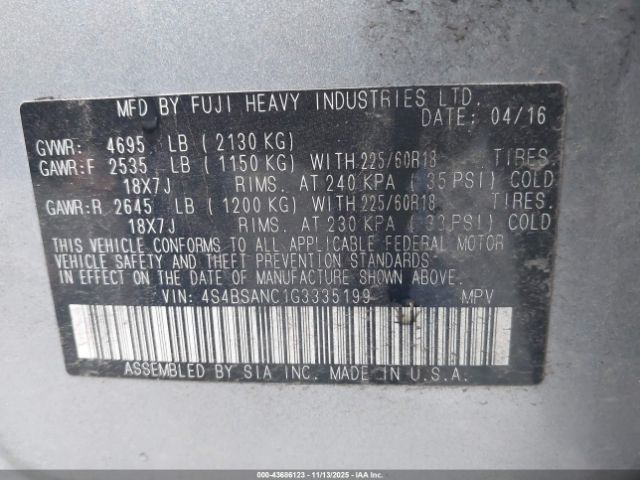 Subaru Outback 2.5i Limited Image 3