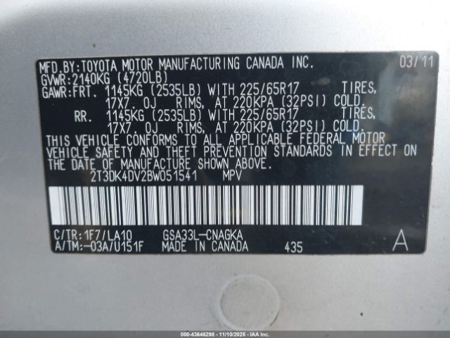 Toyota RAV4 Limited V6 Image 8