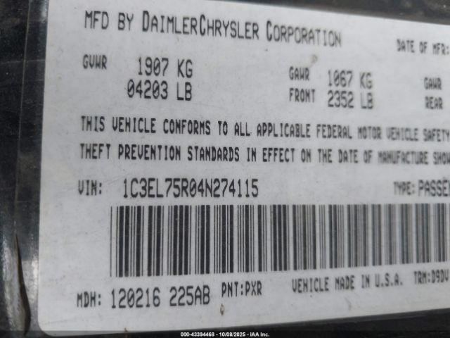 Chrysler Sebring Gtc Image 17