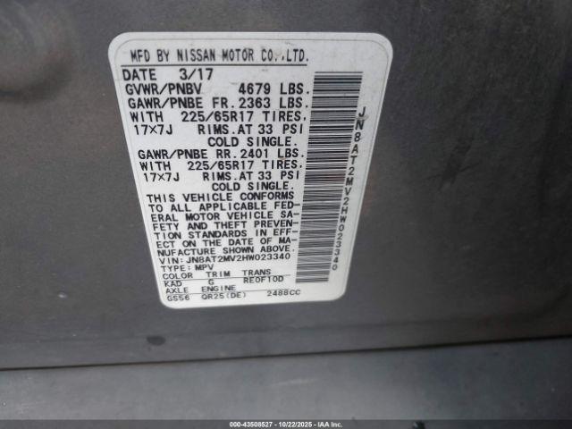 Nissan Rogue Sv Image 9