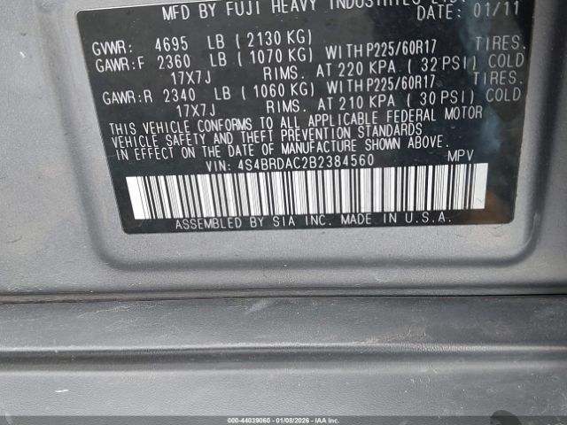 Subaru Outback 3.6r Image 10